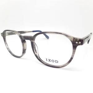 IZOD IZ 2133 Black Horn 50mm New Authentic RX Eyeglass Frame - Picture 1 of 4