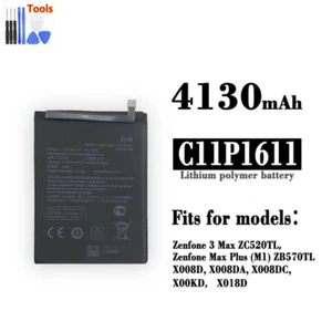 C11P1611 4130mAh Original Battery For ASUS Zenfone 3 Max Z3 Max ZC520TL+Tools - Picture 1 of 3