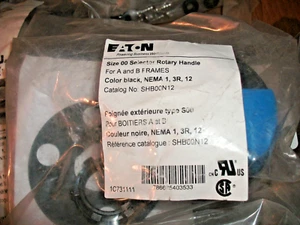 EATON SHB00N12 SIZE 00 SELECTOR ROTARY HANDLE A B FRAME NEMA 1 3R 12 - 8 AVAIL - Picture 1 of 1