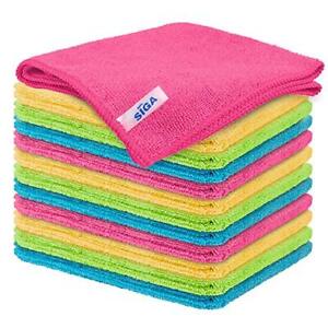 Microfiber Cleaning Cloth,Pack of 12,Size:12.6" x 12.6"