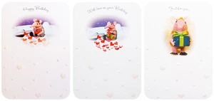 THE CLANGERS Set di 3 biglietti compleanno rettangolari 17 cm x 12 cm busta bianca liscia - Foto 1 di 5