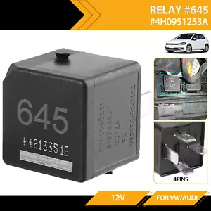 Relay 645 Fuel Pump Multifunction For Audi A4 A6 VW Passat Jetta Golf 4H0951253A - Picture 1 of 7