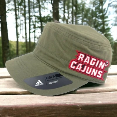 Adidas Ragin Cajuns Mujer Militar Sombrero Verde Ejército Gorra Louisiana-Layfayette NCAA Foto 1 de 4