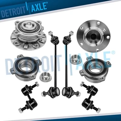 Conjunto de cojinete y cubo de rueda delantera y trasera + Barras estabilizadoras para BMW 525i 530i 1997-2003 Foto 1 de 4