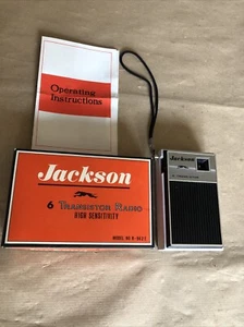 RADIO A TRANSISTOR JACKSON CON CUSTODIA E ISTRUZIONI - Foto 1 di 9