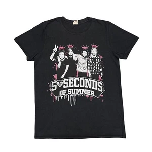 5 Seconds Of Summer Shirt Black Tour Concert Band Tee One Direction The Vamps - Picture 1 of 11