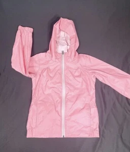 Columbia Girl Pink Zip Up Nylon Hoodie Size XS - Picture 1 of 8
