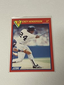 1989 Score Superstar #45 Rickey Henderson **015670