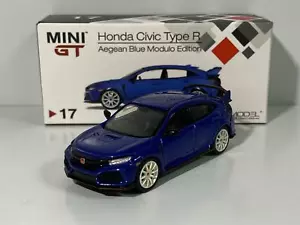 Honda Civic Type R FK8 Ägäis Blau Modulo 1:64 Minigt MGT00017R - Picture 1 of 5