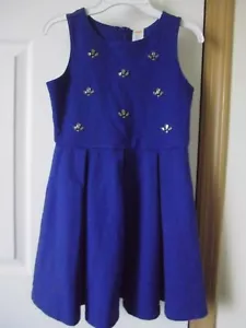 Gymboree Blue Gem /Rhinestone decor Sleeveless formal dress sz 10 - Picture 1 of 6