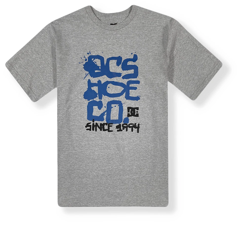 Camiseta/camiseta de skate DC Shoes - Nueva con etiquetas para niños XL 18/20 gris/multi - #44471-B7 Foto 1 de 1
