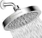SparkPod Shower Head - High Pressure Rain - Luxury Modern Chrome Look - No 1-Min