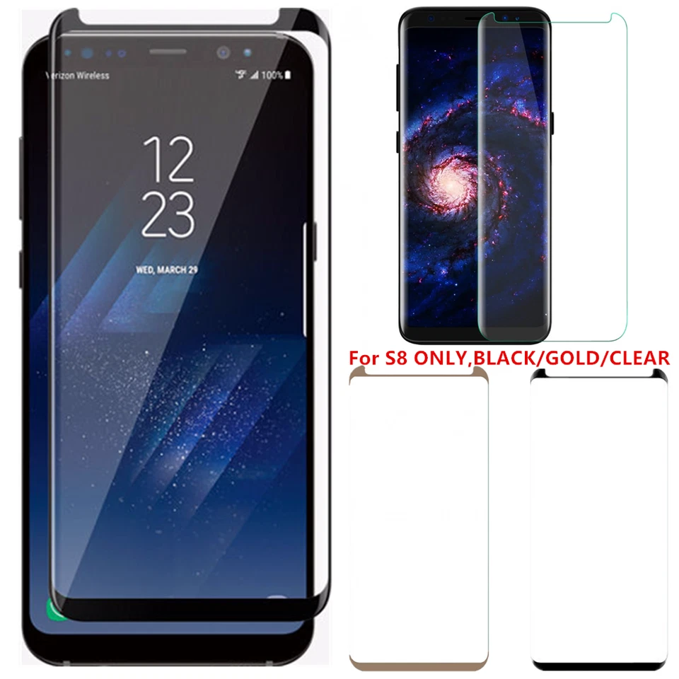 Protector de pantalla de vidrio templado amigable con la funda para Samsung Galaxy S7/S8 Plus Note Foto 1 de 4