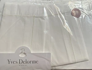 Yves Delorme Paris Queen Sheet set Parure 100% Organic Egyptian Cotton France - Picture 1 of 8
