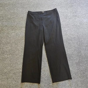 J Jill Pants Womens 16 Black Straight Leg Dressy Flat Front Career Office Casual - Picture 1 of 12
