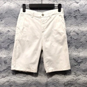 Zara Bermuda Shorts Kids 10 White Pockets Comfy Casual Beach Vacation Uniform - Picture 1 of 6