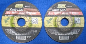 2 Pack! Ivy Classic Metal Grinding Wheel 4.5" x 1/4" x 7/8 Inch Arbor - 2 Wheels - Bild 1 von 1