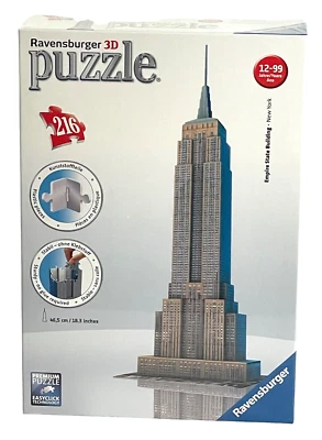 Ravensburger Empire State Building Landmark Easy Click Premium puzzle 3D 216 pezzi - Immagine 1 di 4