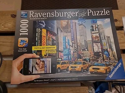 Ravensburger Augmented Reality 1000 PC Jigsaw Puzzle Times Square Pre owned - Image 1 of 4