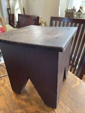 primitive antique Stool/8x8.5x9-hand Made/stained