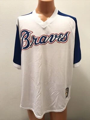 Majestic Atlanta Braves MLB #44 Henry Hank Aaron camiseta blanca X-grande Foto 1 de 4