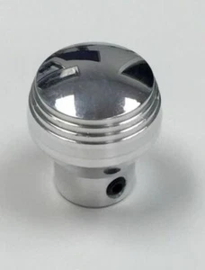 Polished Billet Aluminum Dash Knob W/ Set Screw, Hot Rod - Imagen 1 de 2
