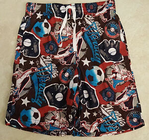 Boys New Knit Sleep Shorts: Medium