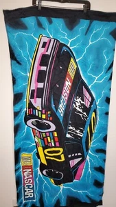 Vintage NASCAR Supercharged #7 Racing Beach Towel Big Graphic Print Jay Franco - Picture 1 of 6