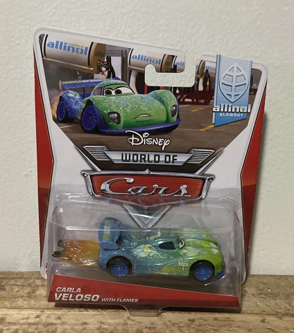 Disney Pixar Cars 2 Carla Veloso With Flames Allinol Blowout Cover