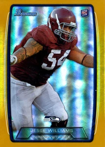 GOLD-RAINBOW Jesse Williams RC #'D 303/399 SEAHAWKS  Alabama CRIMSON-TIDE  - Picture 1 of 2
