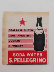Clipping Pubblicità Advertising 1957 SODA WATER S. PELLEGRINO Esalta il Gusto - Picture 1 of 1