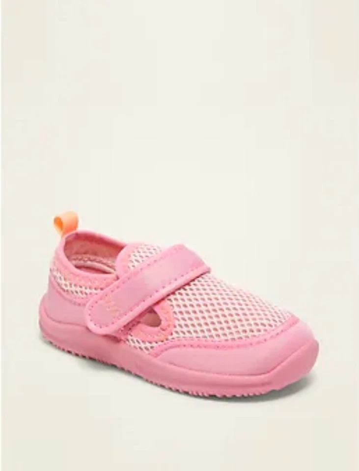 Old Navy Toddler Girls Pink Mesh Water Sneaker Shoes Size 5 7 or 10 - Image 1 of 4