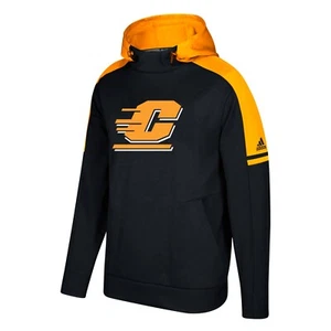 Central Michigan Chippewas NCAA Adidas Men's Black Game Built Player Hoodie - Picture 1 of 1
