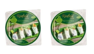 Reispapier zum Kochen Doppelpack: 2 x 300g Vietnam 22cm Sommer Rollen Ricefield - Bild 1 von 2