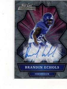 Brandin Echols 2021 Wild Card Alumination Rookie Auto - Imagen 1 de 2