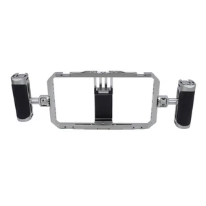 Smartphone Video Rig Kit Anti Shake Silicone Handles Handheld Phone Cage H ↑ - Picture 1 of 12