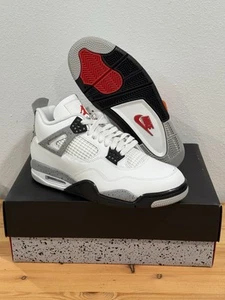 Size 9.5 - Air Jordan 4 Retro OG 2025 White Cement In Hand - Picture 1 of 6