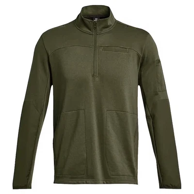 Under Armour Rival Fleece Target 1/4 Zip OD Green XXL 1379203-390009 - Image 1 of 2