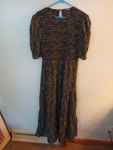 BTFBM Dress Size XL, Smocked Tiered Puff Sleeves, Whimsigoth, Cottagecore - Picture 1 of 6