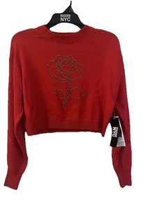 NYC Madden Pullover Rot Rose XS - Bild 1 von 2