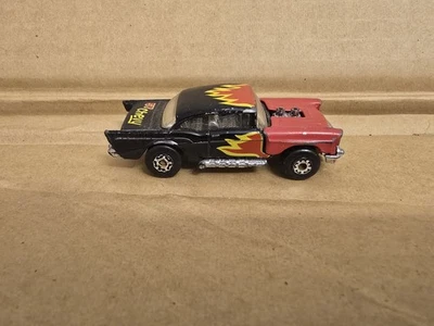 Matchbox Superfast #4 1979  '57 Chevy Bel Air Black Flames - Image 1 of 4