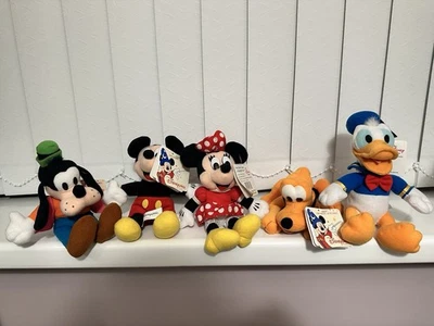 Disneyland Paris Fab 5 Mickey & Friends - Set Of 5 Plush toy Beanies - Image 1 of 4