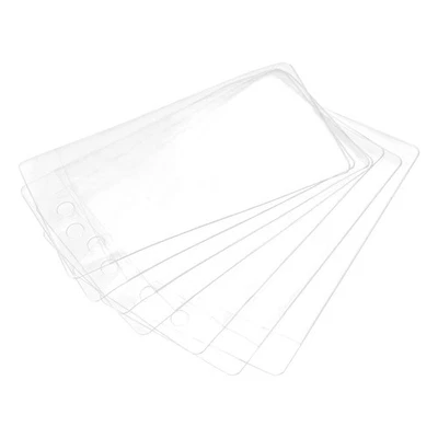 PVC Plastica Etichetta Borsa,50x90mm con Foro Trasparente 50pz - Immagine 1 di 4