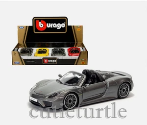 Coche de juguete Bburago Porsche 918 Spyder 1:24 Diecast Model Display 24076 - Imagen 1 de 3