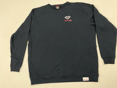Diamond Supply Co. Pulôver gráfico azul escuro moletom vermelho tamanho 3XL - Imagem 1 de 4