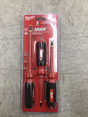 Milwaukee (48-22-2202) Slotted Screwdriver, Phillips Screwdriver, ECX... - Image 1 of 2
