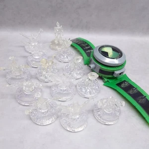 Ben 10 Ultimate Omnitrix Watch & 13 Crystal Toppers Bandai 2008 Working - Picture 1 of 7
