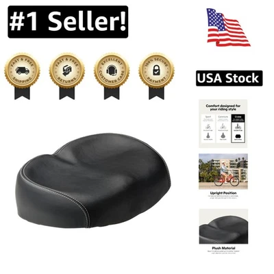 Cojín de asiento de bicicleta sin nariz para hombre y mujer - Acolchado extra y comodidad bicicleta ancha... Foto 1 de 4