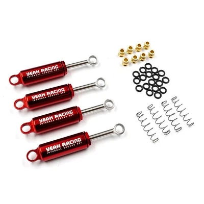 NEW Yeah Racing TR4M-025RD Aluminum Internal Shocks Set Red Fits Traxxas TRX-4M - Image 1 of 4
