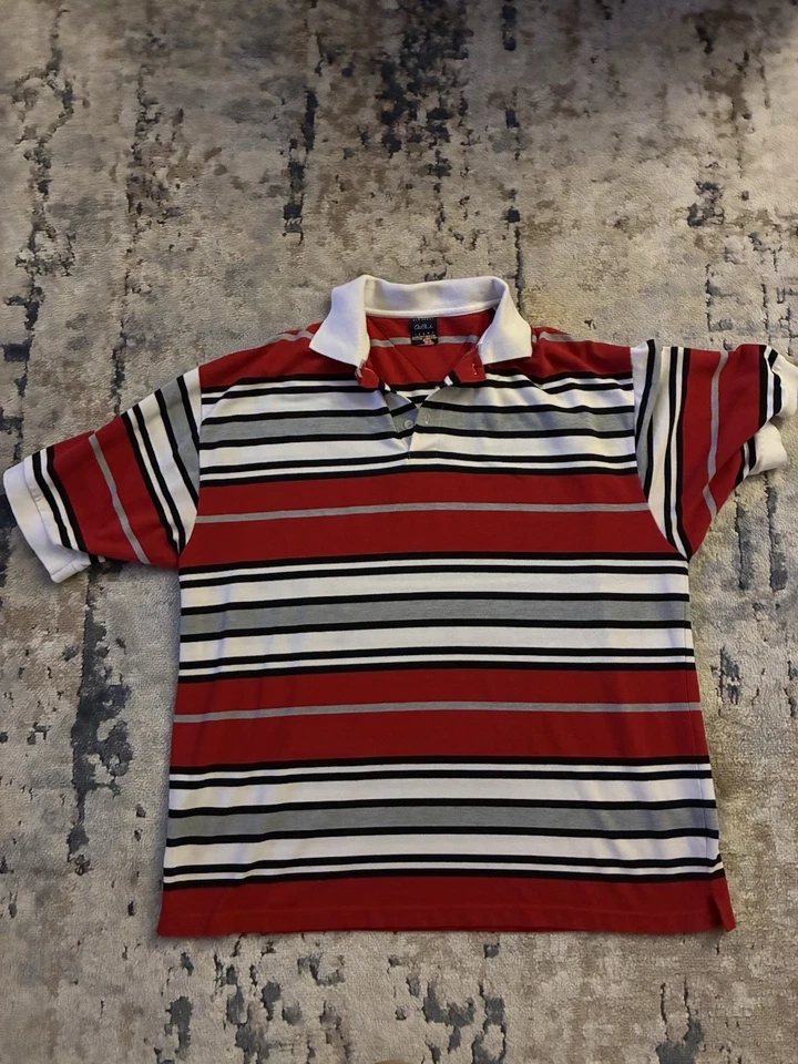 Old Skool Striped Short Sleeve Polo XL - Image 1 of 4